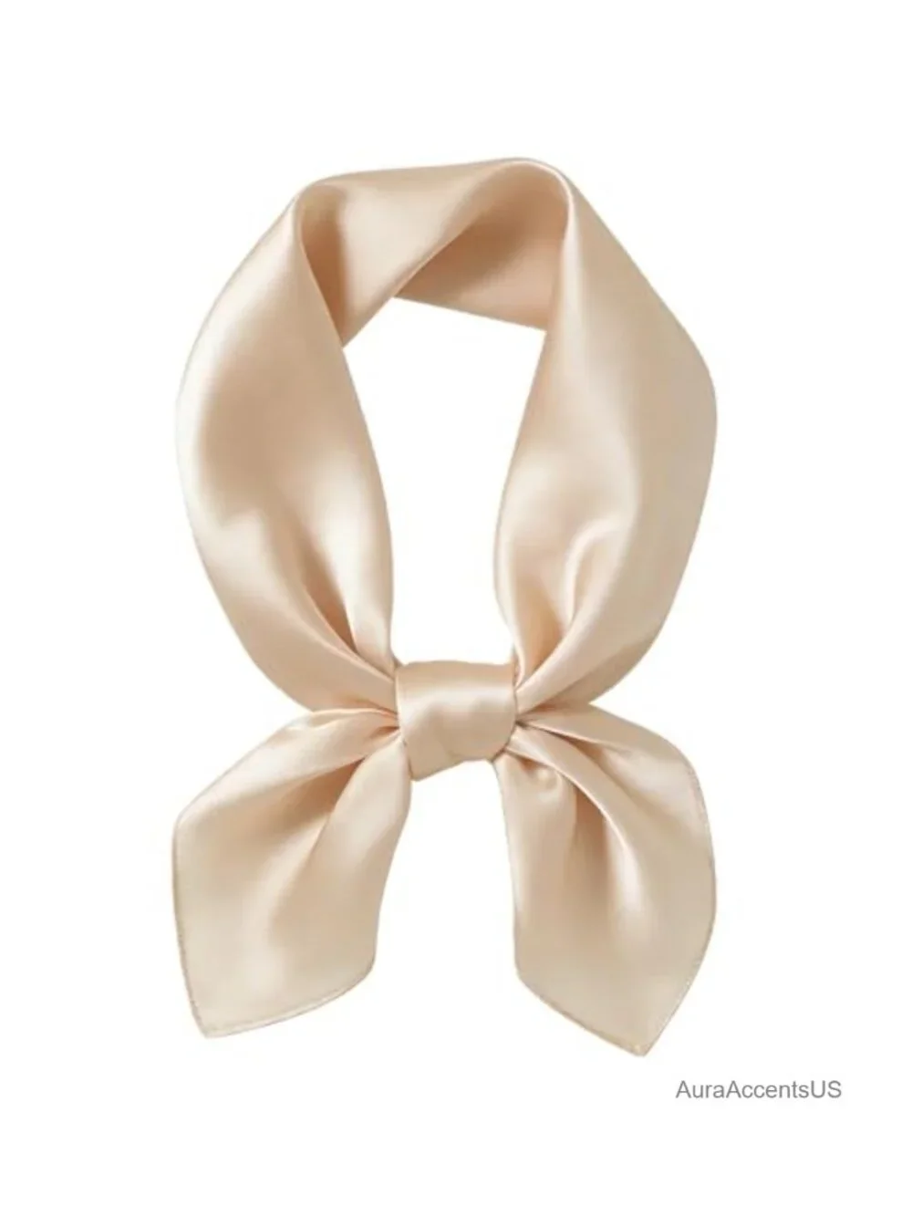 100% Mulberry Silk Square Neck Scarf 27x27 Versatile Hair Wrap